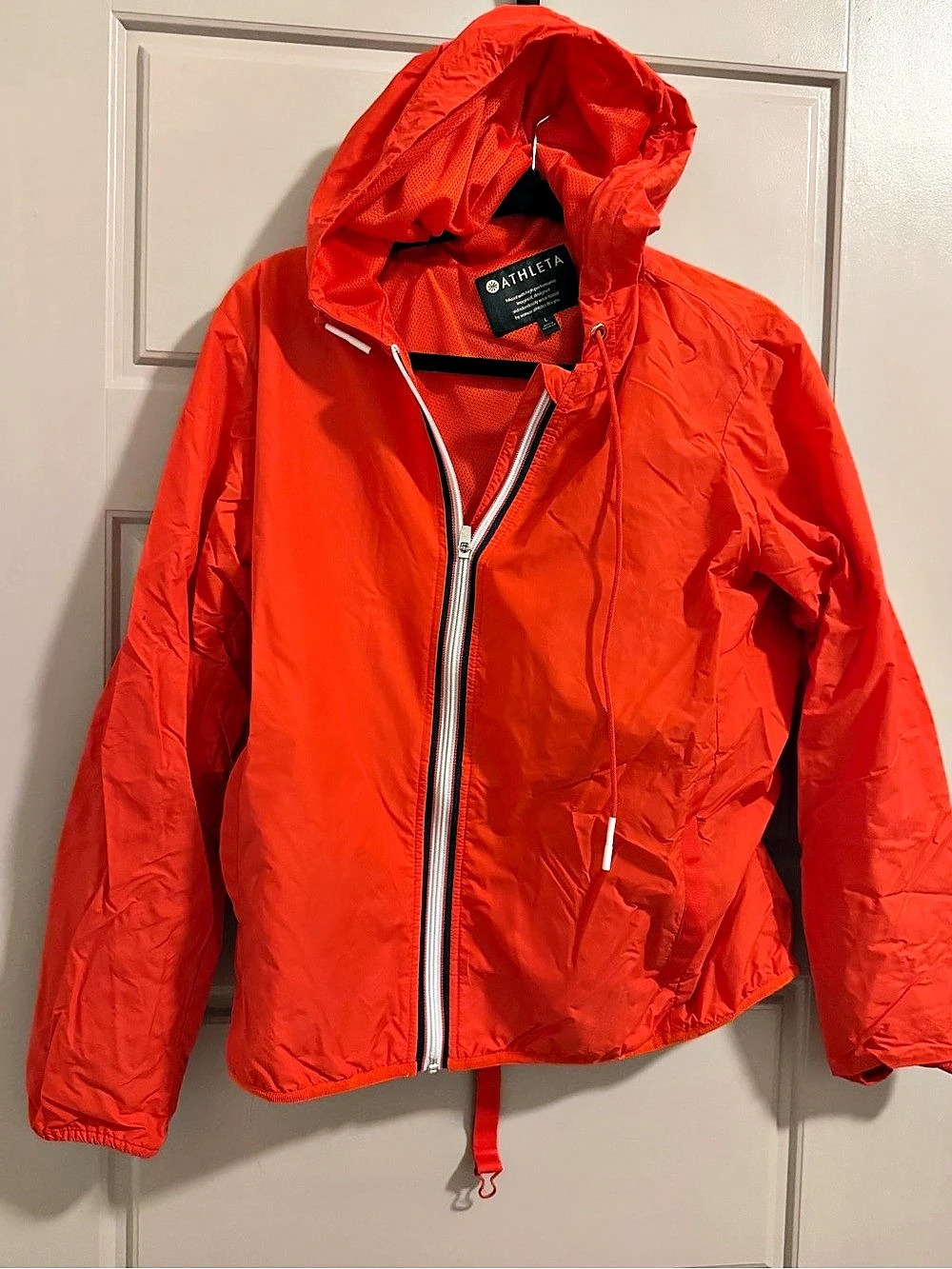 Athleta Women's Orange Hooded Jacket Like New